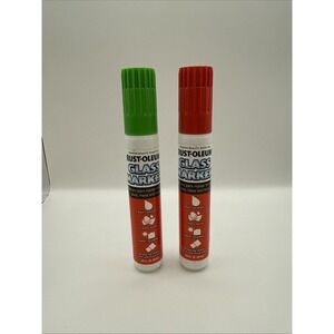 Rust-Oleum‎ Glass Marker Red And Green Christmas Decor Indoor/Outdoor Window Car
